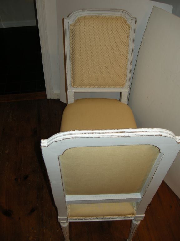 Louis XVI Style Unusual Painted Bench In Excellent Condition In Bellport, NY