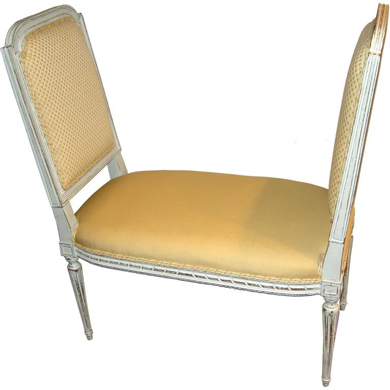 20th Century Louis XVI Style Unusual Painted Bench