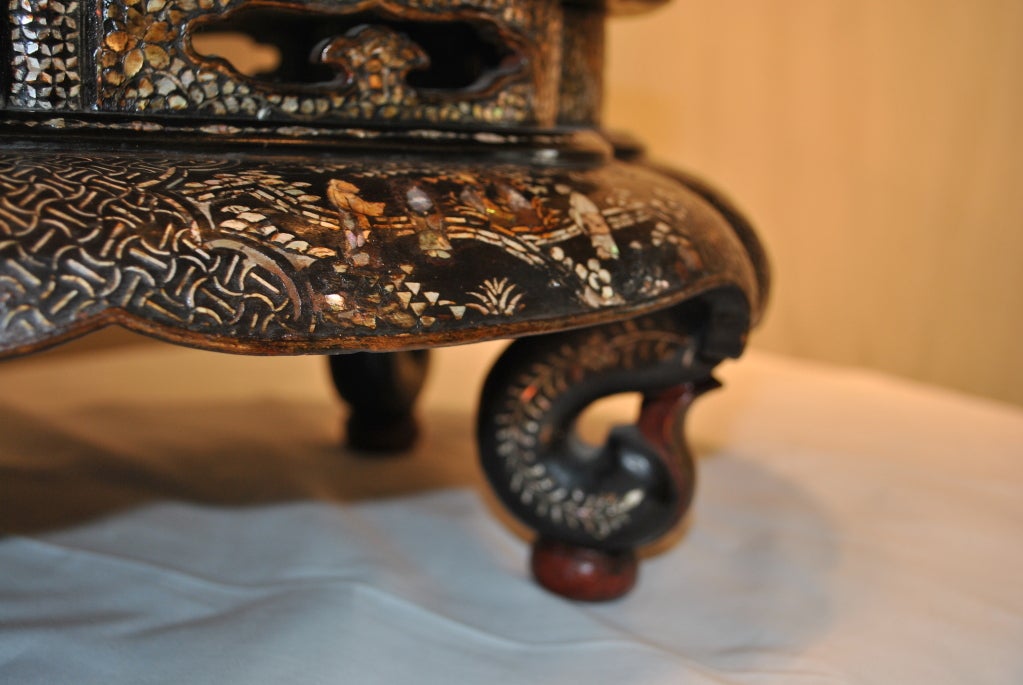 Japanese A Rare and Exquisite Chinese Karamono Table