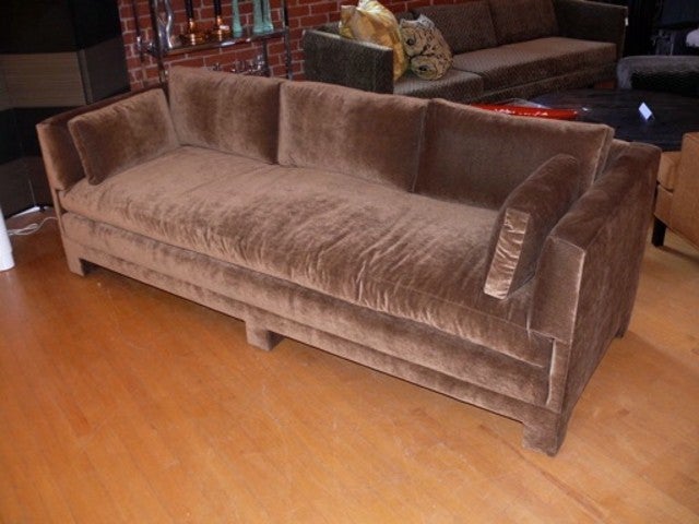American Billy Baldwin Style Plush Sofa