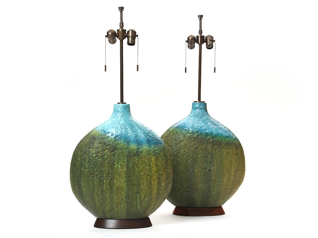 Pair Of Ceramic Table Lamps