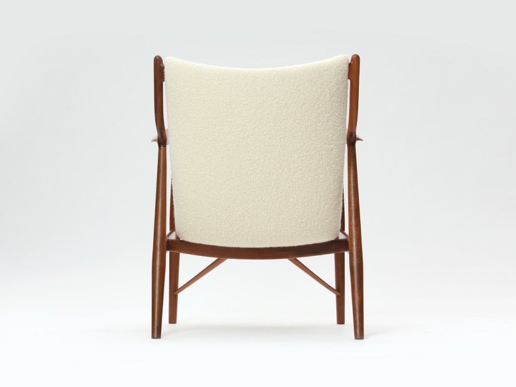 Rare walnut NV-45 armchairs by Finn Juhl 2