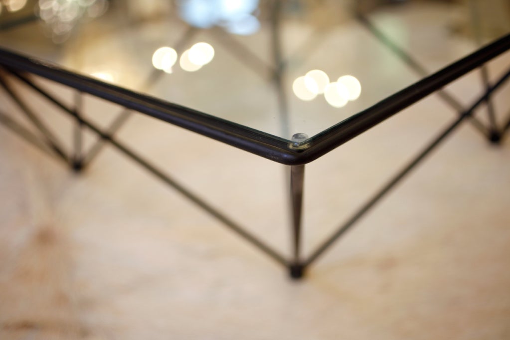 Metal and Glass Coffee Table by Paolo Piva 5