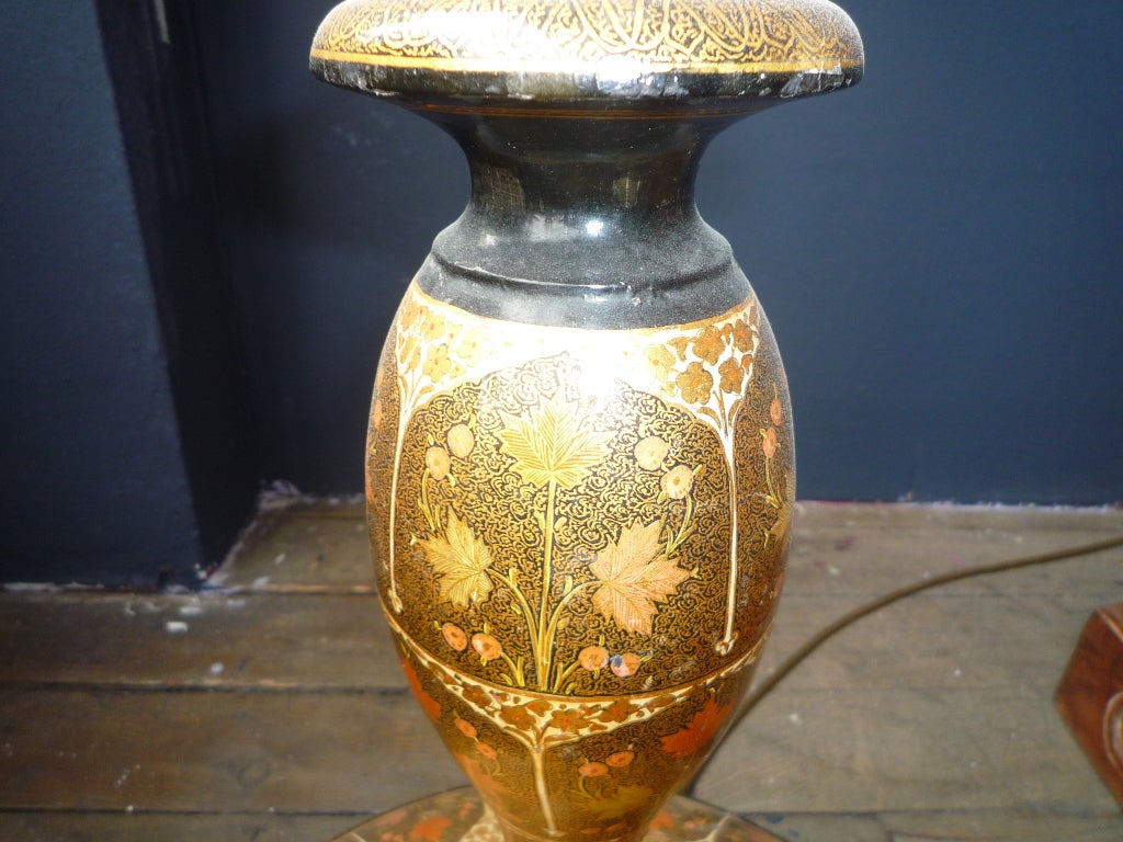 20th Century Kashmir Standard Lamp