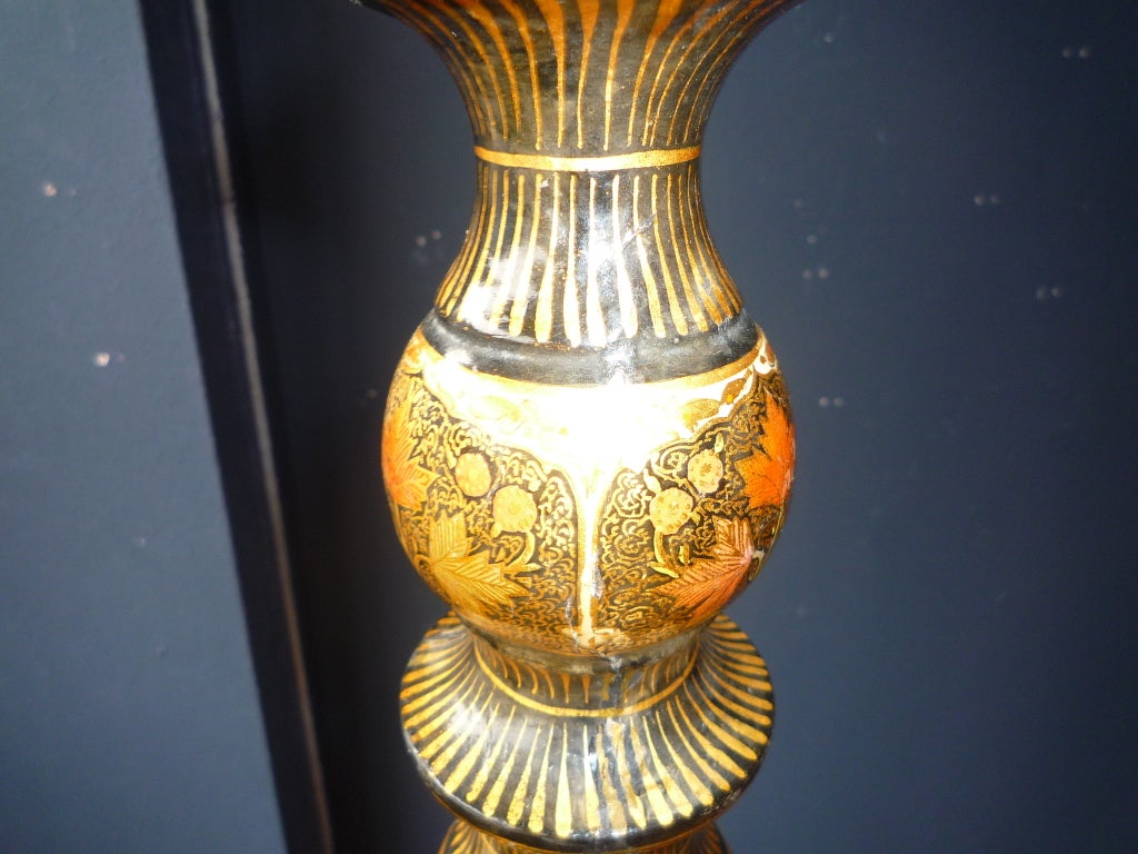 Wood Kashmir Standard Lamp
