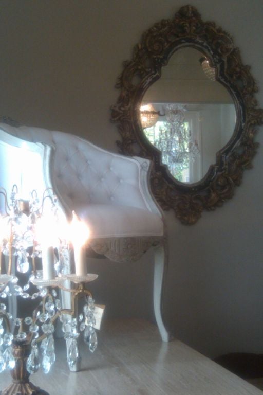 Large Italian Carved and Painted Mirror (over 4ft. tall) 6