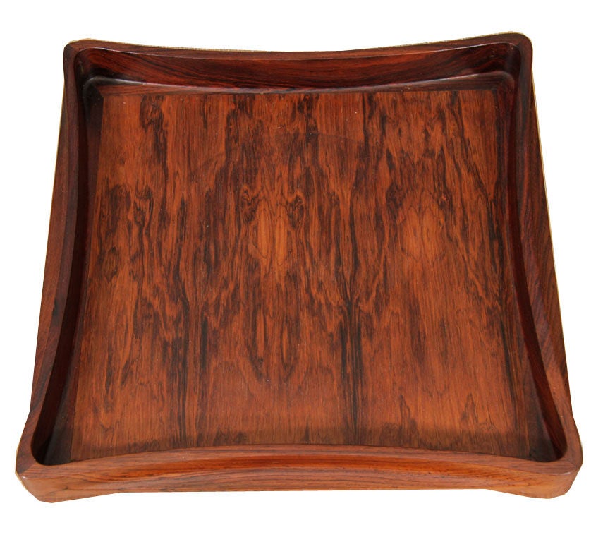 Jens Quistgaard IHQ Rare Woods Rosewood Tray for Dansk In Excellent Condition In New York, NY