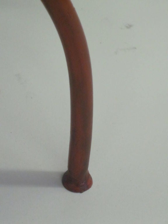 2 paires de tables d'appoint néoclassiques en fer de style français moderne, porte-bagages, bancs, 1940 en vente 2