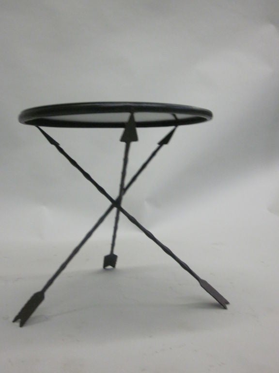 Mid-20th Century French Mid-Century Modern Neoclassical Side Table Attributed to Jansen