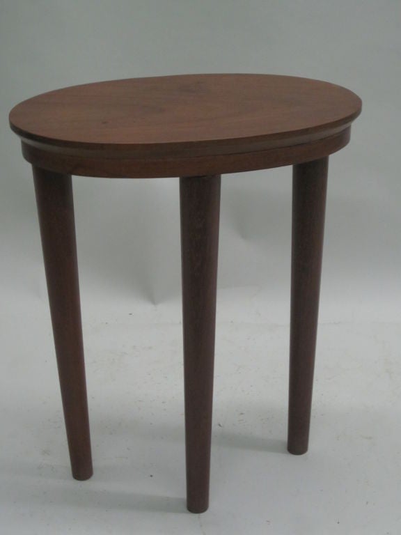 Pair of French Colonial Solid Teak Side Tables / Consoles / Nightstands, 1930 For Sale 1