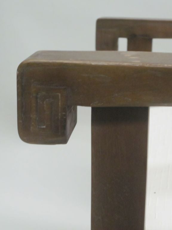 Paire de fauteuils de salon en teck de style Art déco/moderne néoclassique français, vers 1925-1930 en vente 1