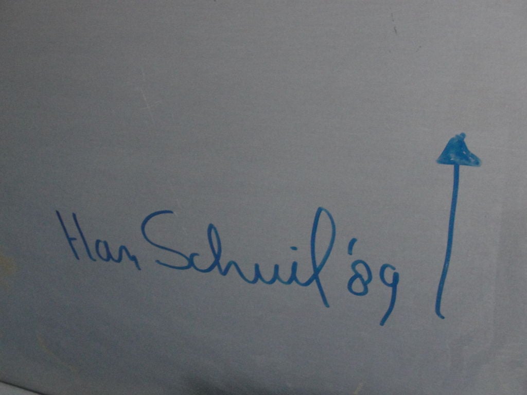Pintura al óleo sobre aluminio a gran escala del artista holandés Han Schuil en venta 1