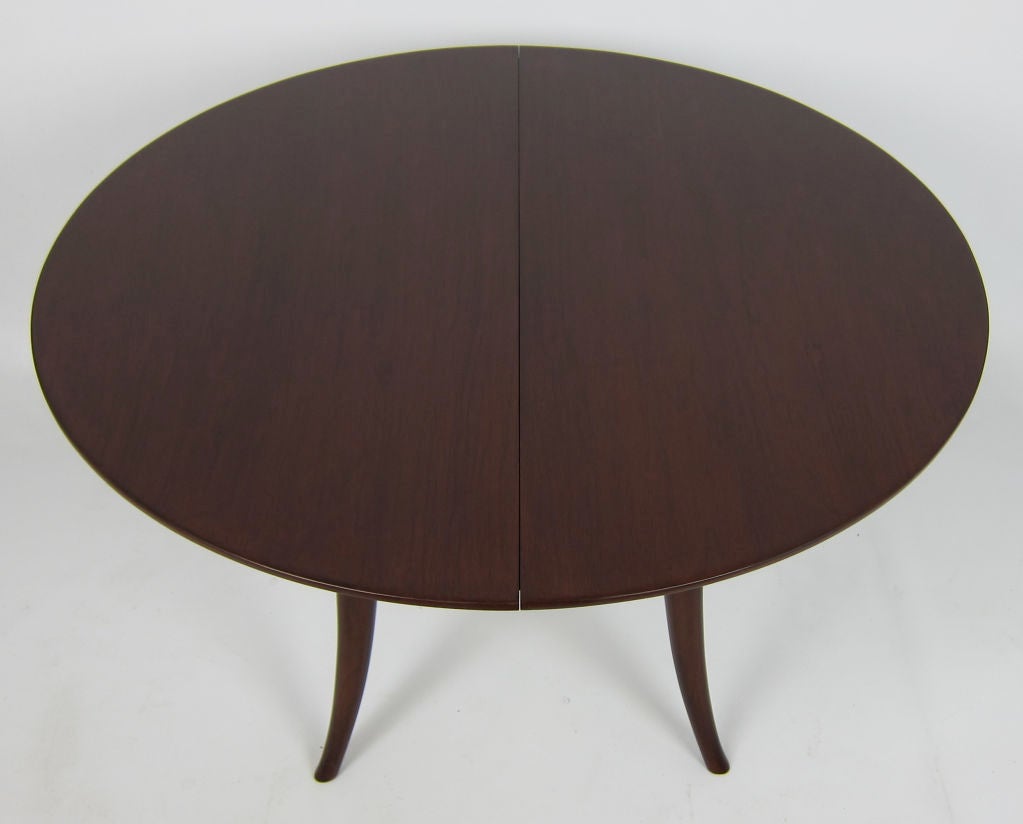 Mid-20th Century Saber Leg Extension Dining Table