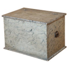 Paint Decorated Blanket Box. 4