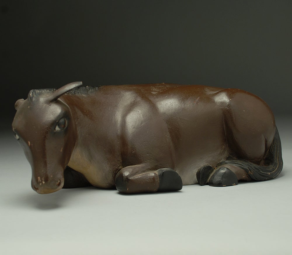 Large Vintage Guatemalan Nacimiento Burro - Circa 1940's.