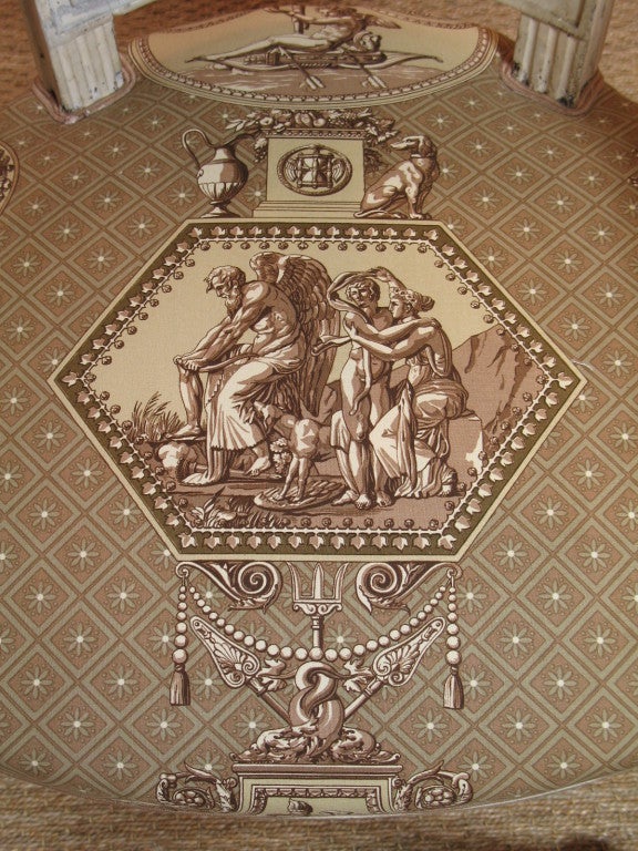 Tissu d'ameublement Paire de Fauteuils d'époque Directoire français en vente