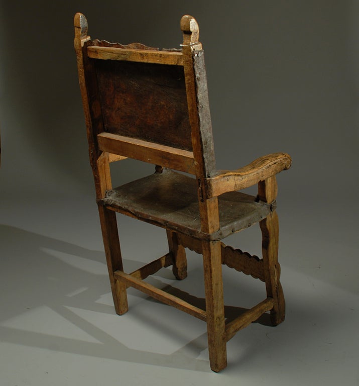 Wood Spanish Colonial Friar's Chair