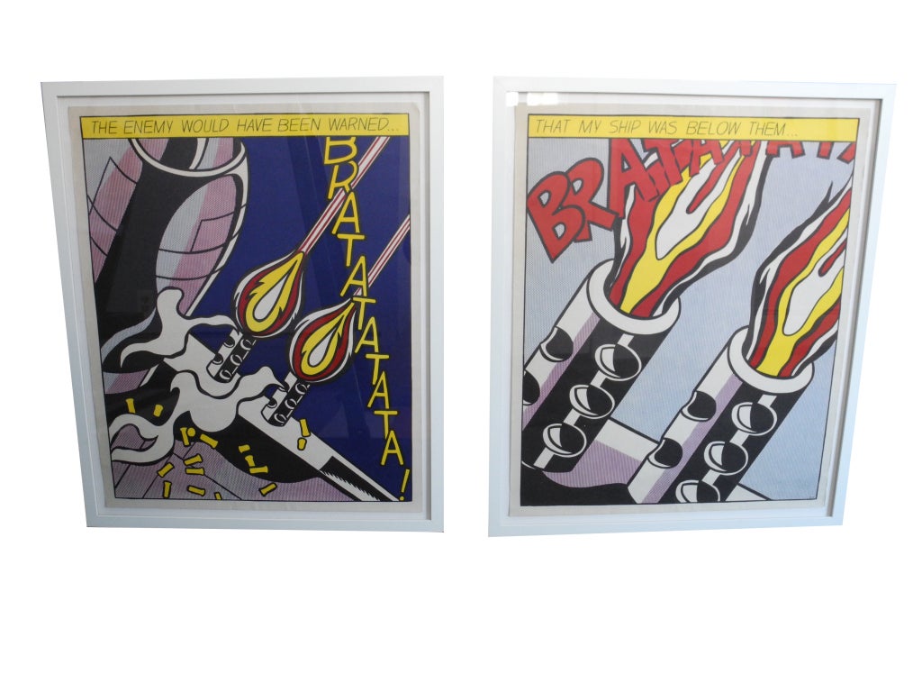 Four Color Offset Lithograph by Pop Artist Roy Lichtenstein, 1964 1
