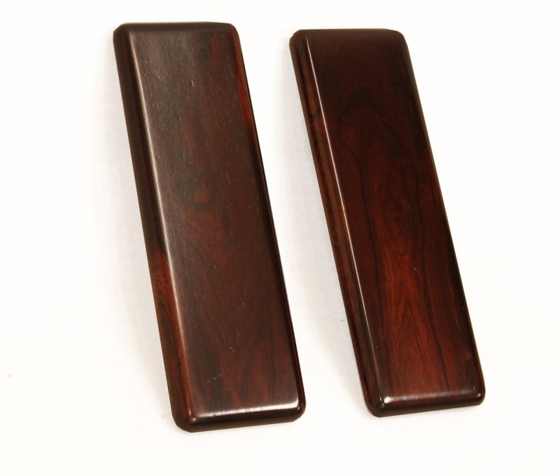 Brazilian Set of Four Solid Rosewood Door Handles