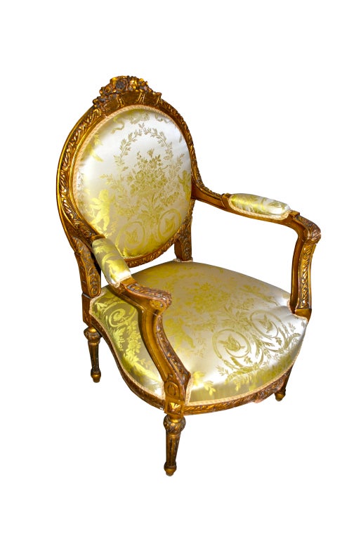 Pair of 19th Century French Arm Chairs - Fauteuil