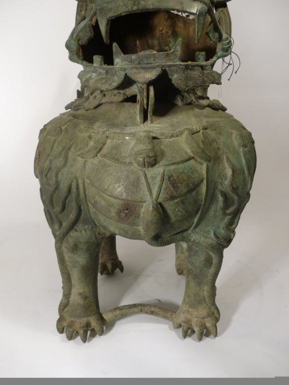 Chinese Bronze Lion Censer 5