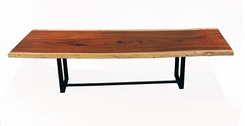 Solid Caro Caro live edge dining table from Brazil