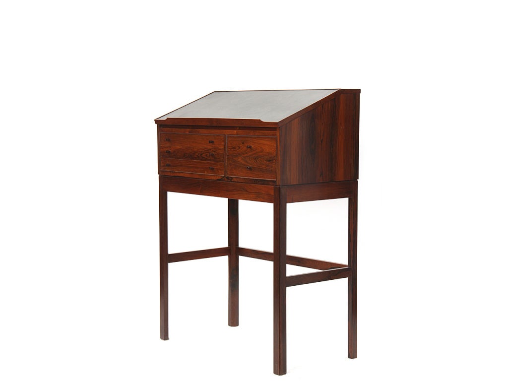 Mid-20th Century Standing rosewood desk by Andreas Hansen
