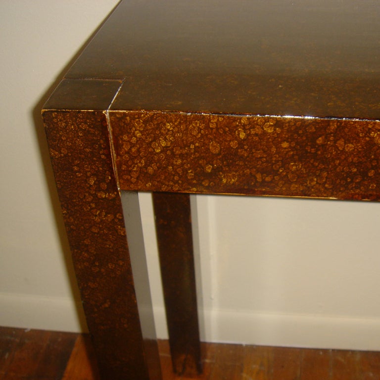 Mid-20th Century Faux Finished Parsons Style Console Table