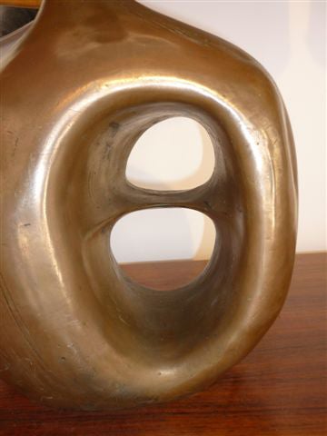 Pair of Robert Phandeve Cast Bronze Resin Lamps