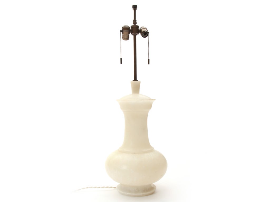 Alabaster table lamp