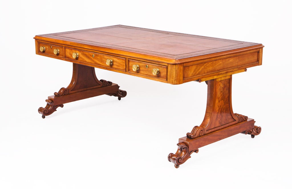 William IV mahogany Library table