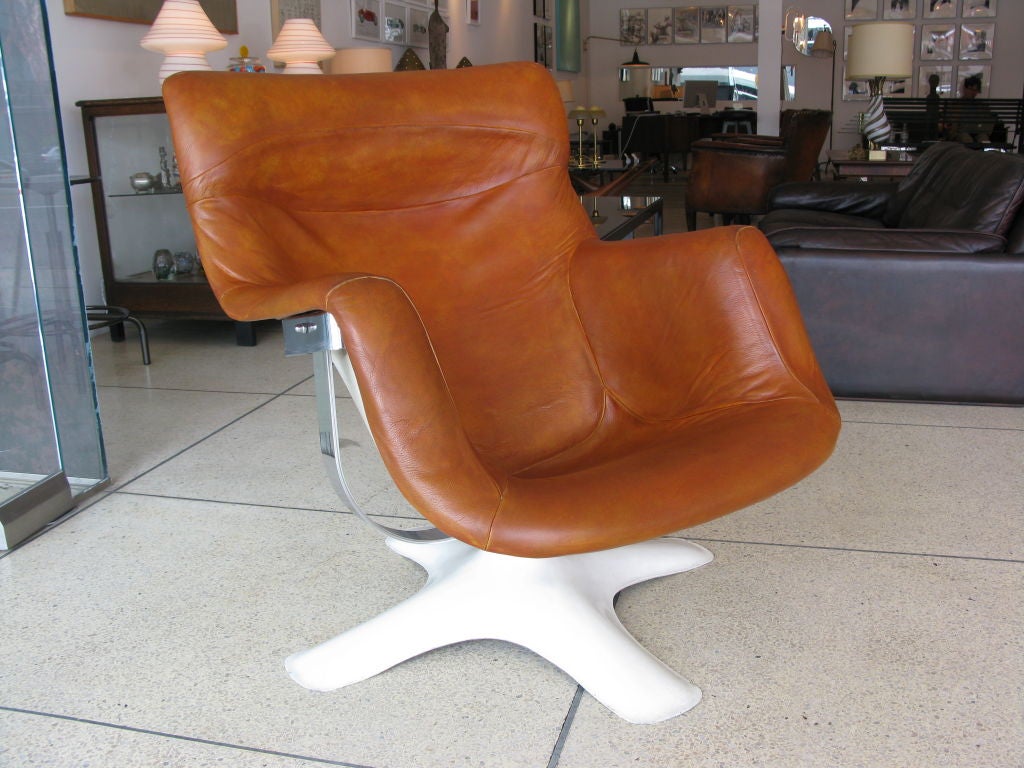 Mid-20th Century Karuselli Swivel Chair by Yrjö Kukkapuro