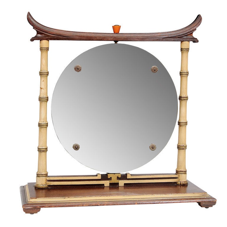 Pair of Stunning James Mont Asian Design Vanity Mirrors For Sale 3