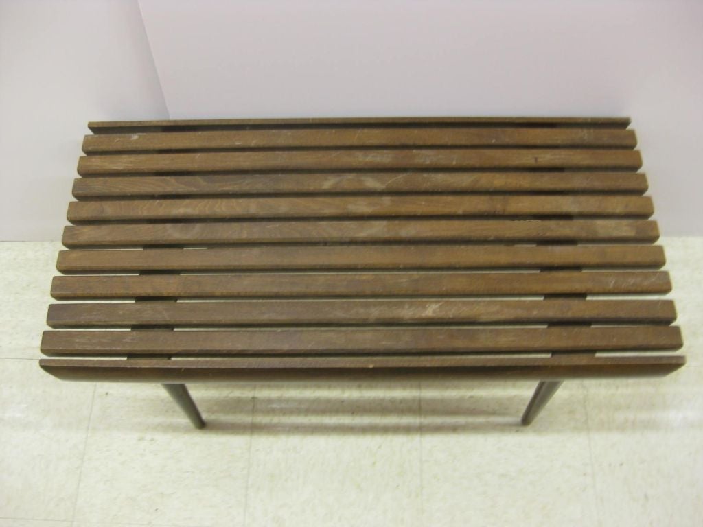 American Mid-Century Modern Bench Cocktail Tables For Sale