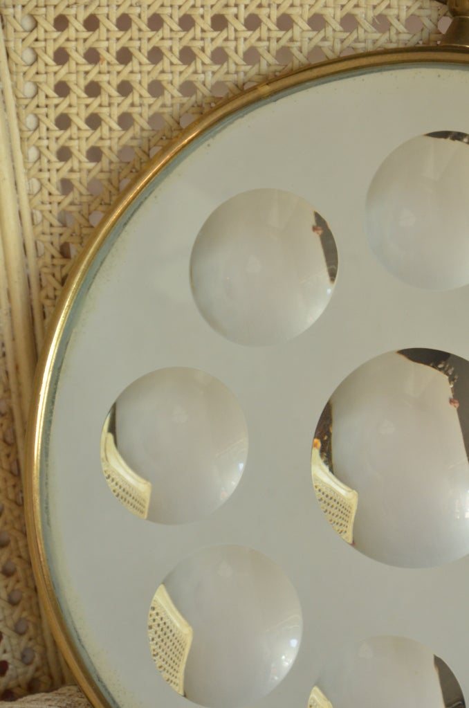 Italian Multi Convex Mirror by Piero Fornasetti For Sale