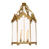 Brass Gothic Four Light Hall Lantern