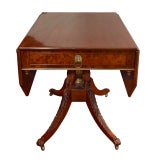 A Federal Figured Mahogany Drop-Leaf Table