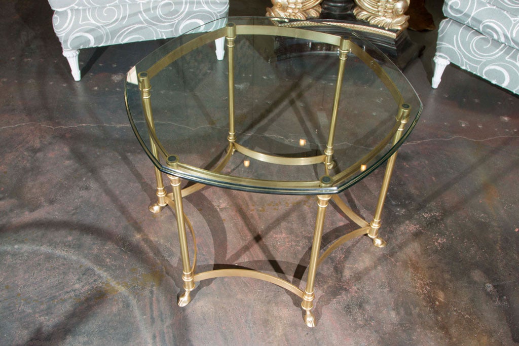 Six Sided Brass Table by La Barge 6