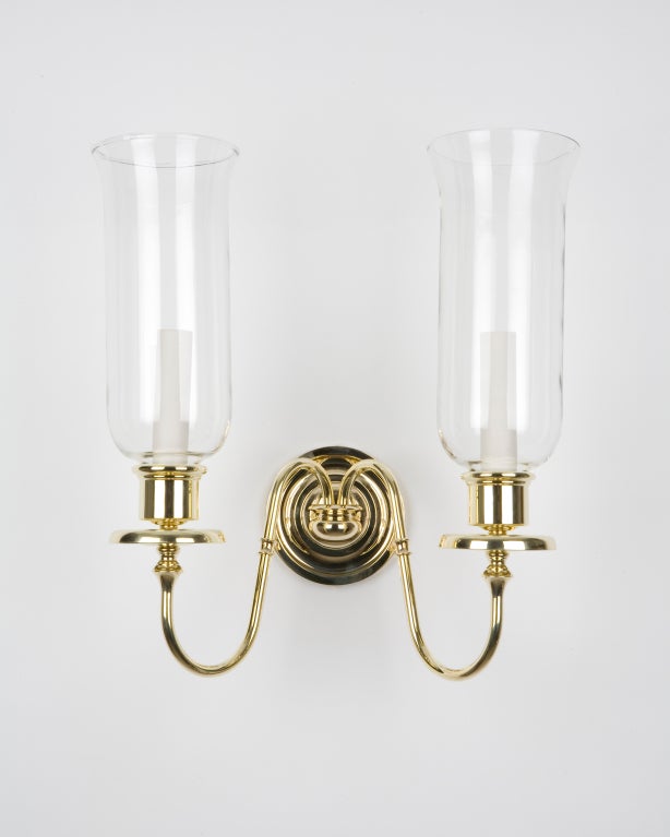 Marion Twin Hurricane Sconce by Remains Lighting