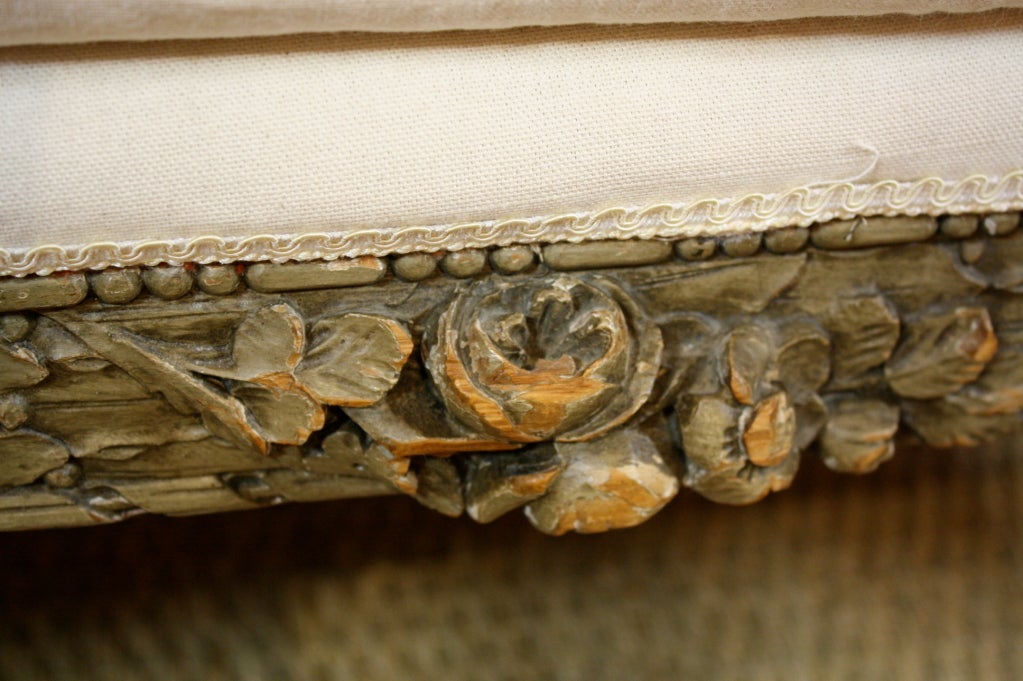 French Highly-Carved Louis XVI Style Sofa 1