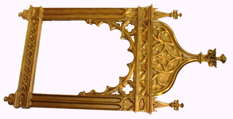 Gothic Revival Gilt-Wood Mirror