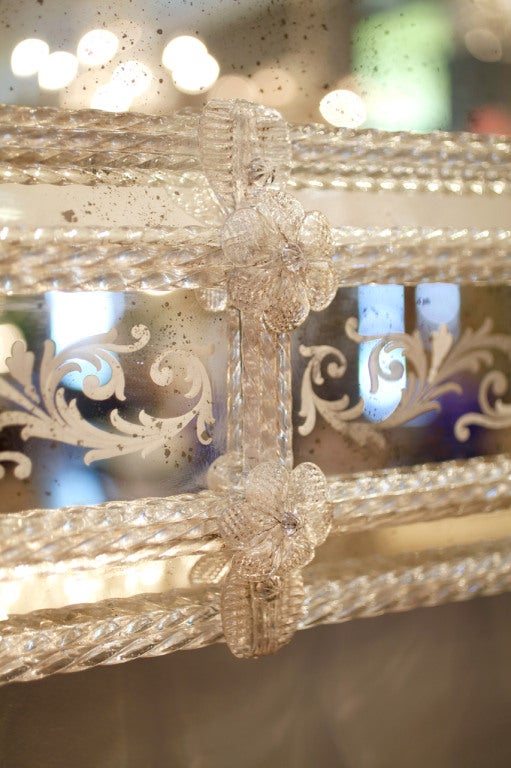 Mid-20th Century Vintage Venetian Glass Mirror