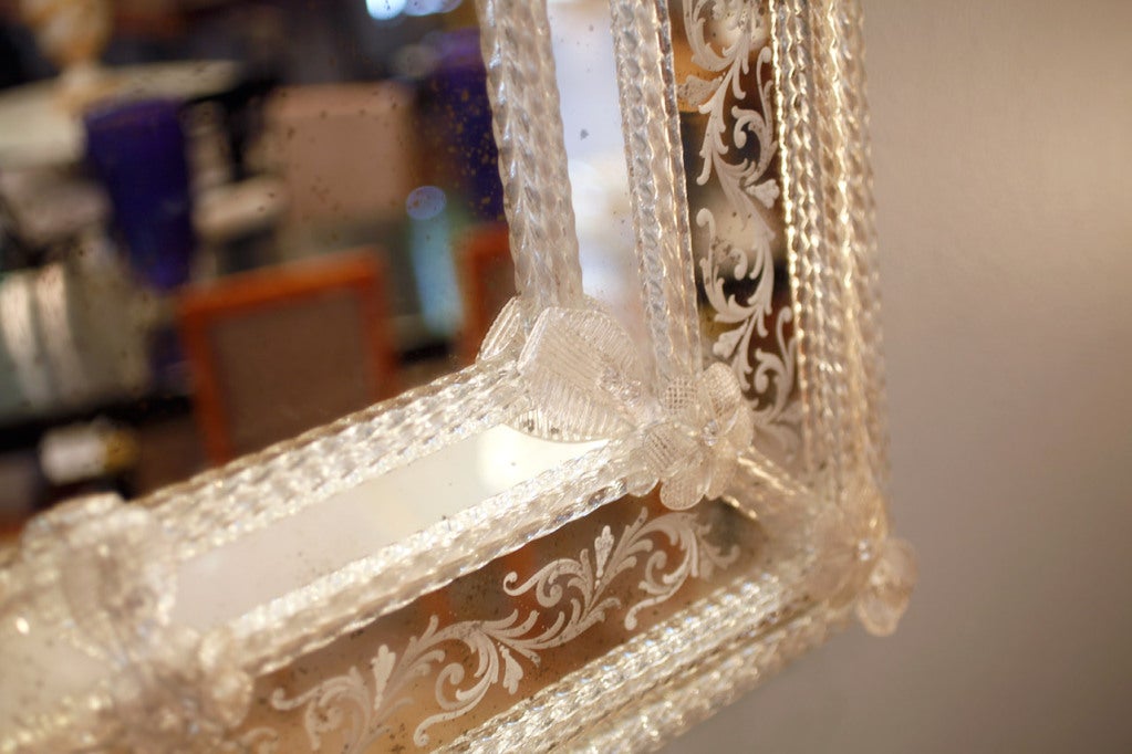 Vintage Venetian Glass Mirror 1