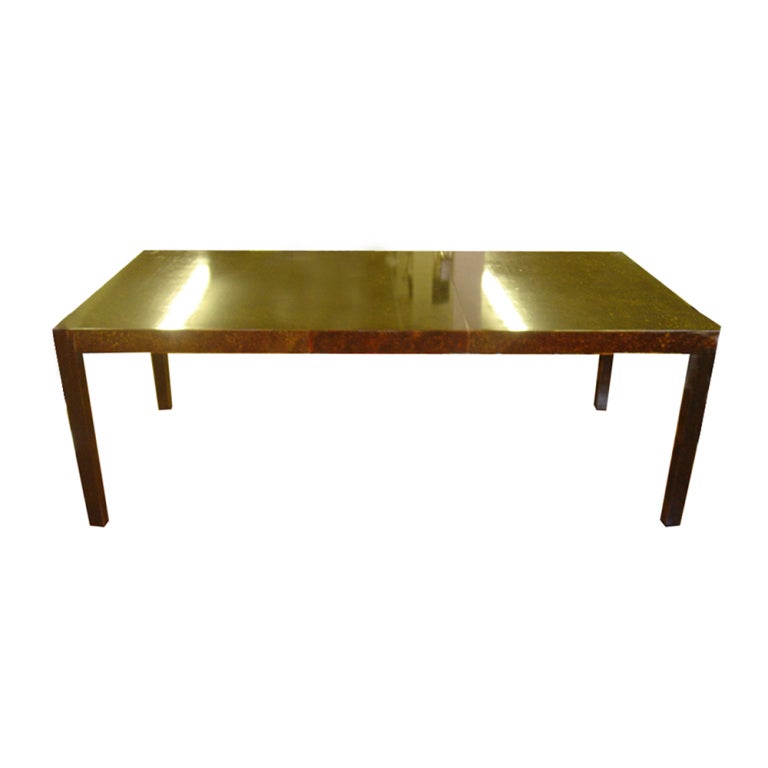 Wood Faux Finished Parsons Style Console Table