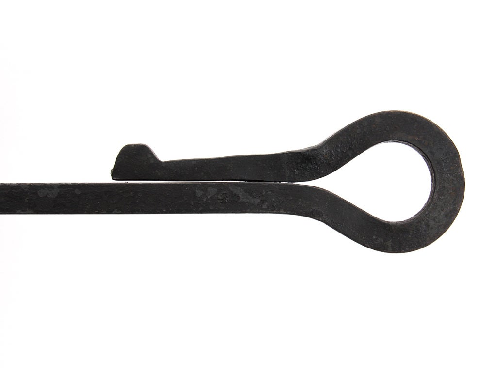 massive cast iron fire poker