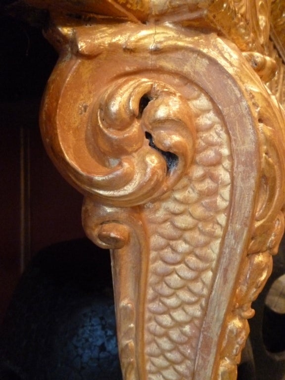 Imposing English George II Style Console Table