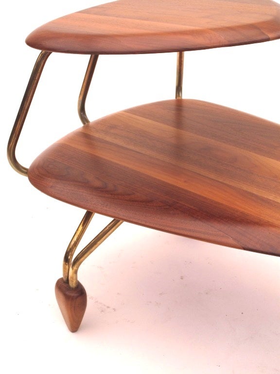 Wood John Keal for Brown Saltman Surfboard Coffee Table and End Table