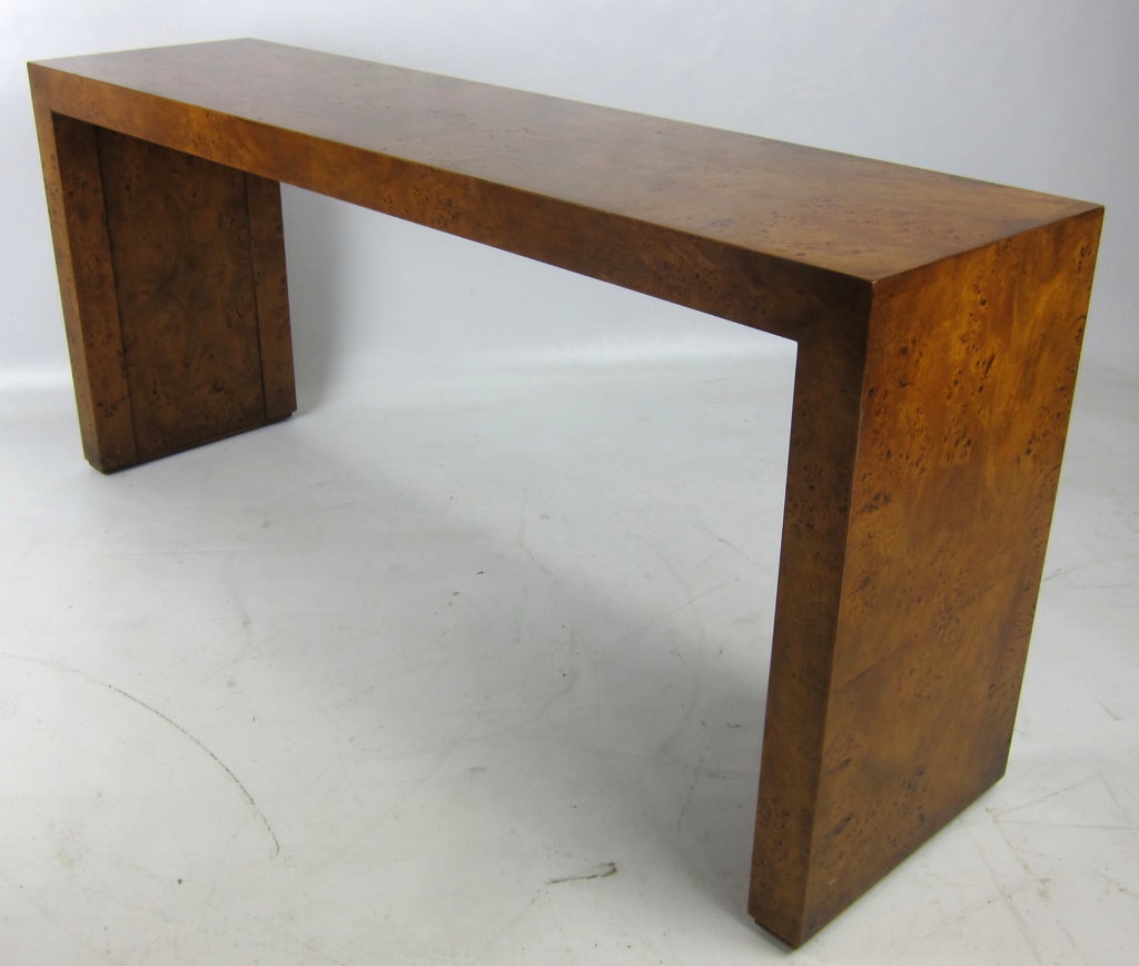 Olive Burl Console Table