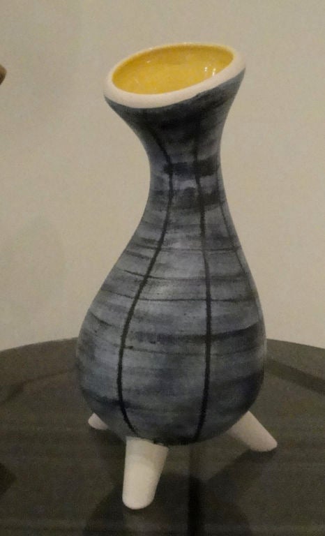 Mid-20th Century 50's Ceramic French Vase For Sale