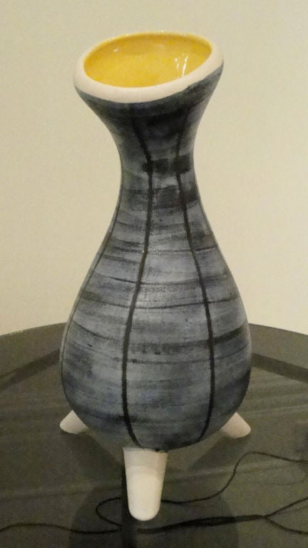 50's Ceramic French Vase For Sale 1